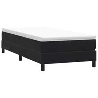 Boxspring zonder matras fluweel zwart 90x220 cm - thumbnail