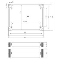 Schneider Electric NSYSPS5200 NSYSPS5200 Sokkel (b x h) 500 mm x 200 mm Grijs 1 stuk(s) - thumbnail