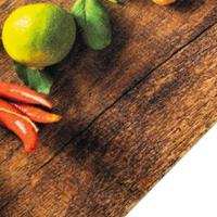 Keukenmat wasbaar kruidenprint 60x180 cm fluweel - thumbnail