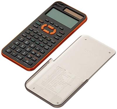 Sharp EL-W531 XG Schoolrekenmachine Oranje Aantal displayposities: 12 werkt op zonne-energie, werkt op batterijen (b x h x d) 79.6 x 15.5 x 161.5 mm - thumbnail