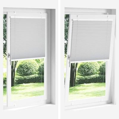 Pliss rolgordijn 75x100 cm stofbreedte 74,4 cm polyester crme - thumbnail