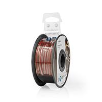 Speaker-Kabel | 2x 0,75 mm2 | 15,0 m | Op Rol | Transparant - thumbnail