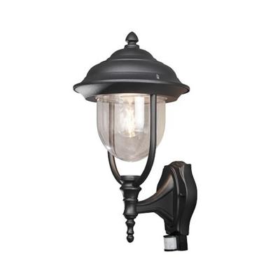 KonstSmide Klassieke muurlampParma zwart met bewegingsmelder - 7235-750