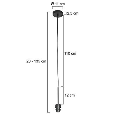 Steinhauer Hanglamp Sparkled light 3602 zwart Steinhauer Hanglamp Sparkled light 3602 zwart