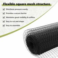 VidaXL Hexagon hek grijs 0,4 x 10 m pvc - thumbnail