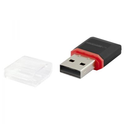 Esperanza EA134K geheugenkaartlezer Zwart, Zilver, Transparant USB 2.0 - thumbnail
