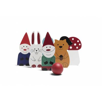 BS Toys houten bowlingspel bosvrienden, 7dlg.