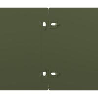 Gazonranden 10 st 15x103 cm koudgewalst staal olijfgroen - thumbnail