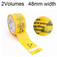 2 delen duurzame anti-statische waarschuwing gebied patroon Sealing Tape waarschuwing Tape grootte: 48 mm * 45 m - thumbnail