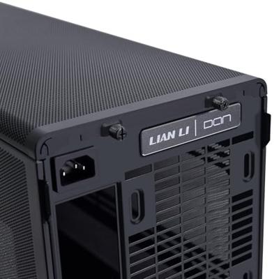 Lian Li Lian Li DAN Cases A3-mATX Wood Edition PC-Gehäuse, Micro-ATX - Walnuss, schwarz Micro-tower PC-behuizing, Gaming-behuizing, Behuizing Zwart