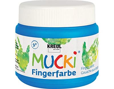 Creativ Company Mucki vingerverf, blauw, 150 ml/ 1 doosje