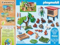 Playmobil - 71252 - land de boerderij - kind met behuizing en konijnen - thumbnail