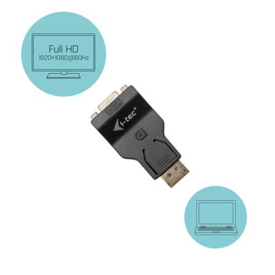 i-tec DisplayPort naar VGA Video Adapter - Full HD/60 Hz