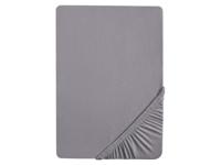 Biberna Jersey hoeslaken (Zilvergrijs, 180-200 x 200 cm) - thumbnail