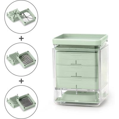 Brabantia Tasty+ Groentesnijder Jade Groen/Transparant Brabantia Tasty+ Groentesnijder Jade Groen/Transparant