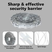 VidaXL Scheermesdraad zilver 5000 x 1,9 cm gegalvaniseerd staal - thumbnail