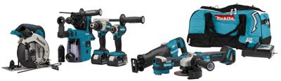 Makita DLX7020TX1 Accu Combiset 7-delig 18V 5.0Ah in Tas