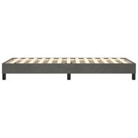Boxspringframe fluweel donkergrijs 100x200 cm - thumbnail