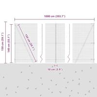 VidaXL Afrasteringspaal grijs 10 x 1,4 m (19 x 19 mm gaas) - thumbnail