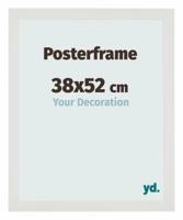 Posterlijst 38x52cm Wit Mat MDF Parma - thumbnail