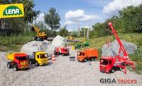 GIGA TRUCKS graafmachine, zwart/geel, los - thumbnail