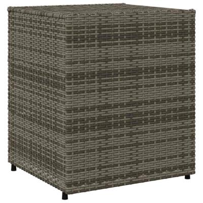Tuinkast 55x59x69 cm poly rattan grijs