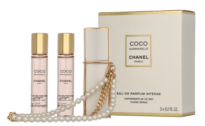 Chanel Coco Mademoiselle Edp Intense Refillable Purse Spray 21 ml Cadeauset Dames