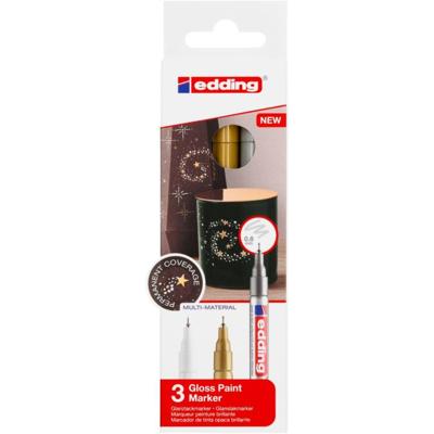 Edding lakmarker 780/3, metallic geassorteerde kleuren