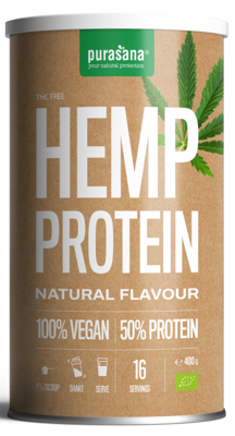 Purasana Vegan Protein Poeder Hennep Naturel