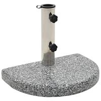 VidaXL Parasolvoet gebogen 10 kg graniet grijs - thumbnail