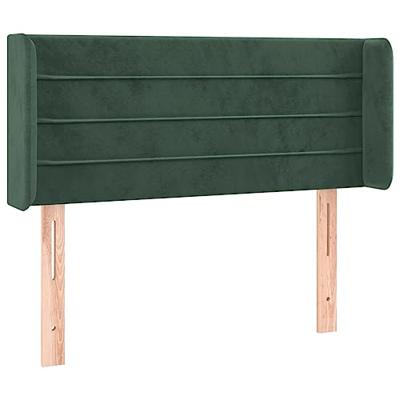 Hoofdbord LED 83x16x78/88 cm fluweel donkergroen