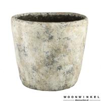 Charon cement rough cream big pot round l - thumbnail