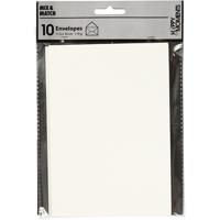 Creativ Company Enveloppen, afmeting envelop 11,5x16 cm, 110 gr, off-white, 10 stuk/ 1 doos - thumbnail