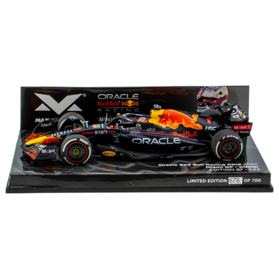 1:43 RB18 GP Miami 2022 - Winnaar Max Verstappen - Schaalmodel - Red Bull Racing 1:43 RB18 GP Miami 2022 - Winnaar Max Verstappen - Schaalmodel - Red Bull Racing