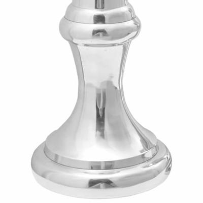 VidaXL Beelden 2 pcs zilver 17 x 17 x 42 cm aluminium