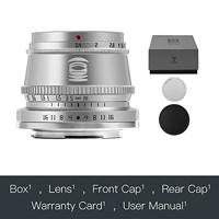 TTArtisan APS-C 35mm f1.4 L Silver - thumbnail