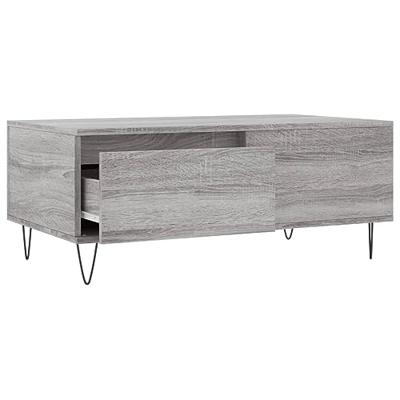 Salontafel 90x50x36,5 cm bewerkt hout grijs sonoma