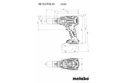 Metabo GB 18 LTX BL Q I 602362840 Accu-tapboor 18 V Li-ion Zonder accu