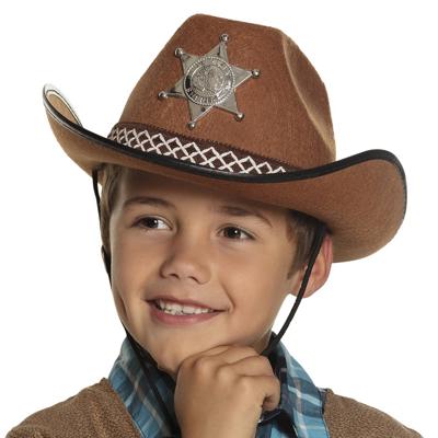 Kinderhoed Butch Sheriff junior bruin - thumbnail