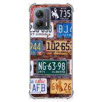 Motorola Moto G53 Anti-shock Hoesje met foto Kentekenplaten - thumbnail