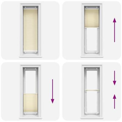 Pliss rolgordijn 40x150 cm stofbreedte 39,4 cm polyester crme