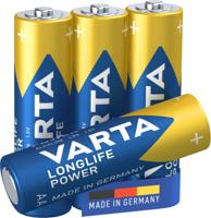 Setje van 4 x AA Varta alkaline batterijen - LongLife Power - 4906 - thumbnail