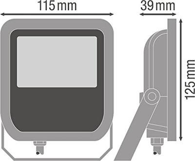 Osram LED straler 10W 800 lumen 3000K IP65 IK07 wit 100°