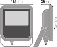 Osram LED straler 10W 800 lumen 3000K IP65 IK07 wit 100° - thumbnail