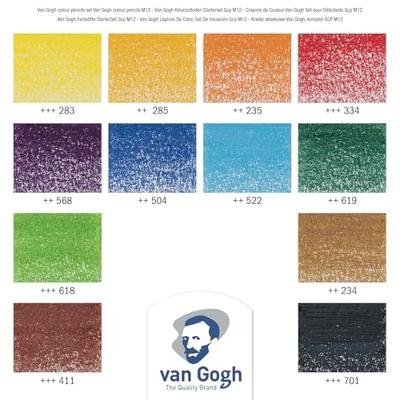 Bruynzeel Van gogh kleurpotloden starterset met 12 kleuren Bruynzeel Van gogh kleurpotloden starterset met 12 kleuren