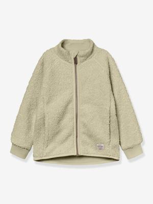 Jas van teddyfleece met rits MATCEDRIC MINI A TURE groen