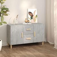 Dressoir 100x36x60 cm bewerkt hout betongrijs - thumbnail