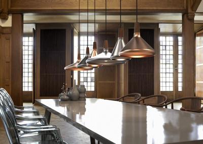 Hanglamp metaal &apos;Nori 18&apos; brushed staal E27 metaal hout 270mm DFTP