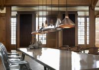 Hanglamp metaal &apos;Nori 18&apos; brushed staal E27 metaal hout 270mm DFTP - thumbnail