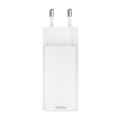 Hama Snellader GaN 2x USB-C PD/Qualcomm® Mini-oplader 65 W Wit - thumbnail